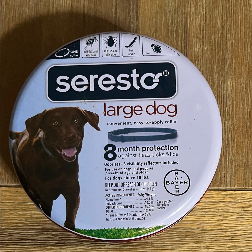 Seresto Large Dog Flea & Tick Collar — Brown